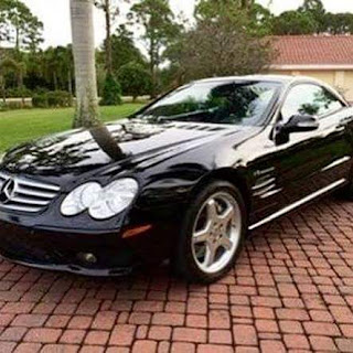  Black on Red SL55 AMG Benz '03 With V8 Supercharge