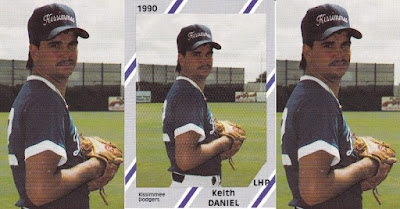 Keith Daniel 1990 Gulf Coast League Dodgers card