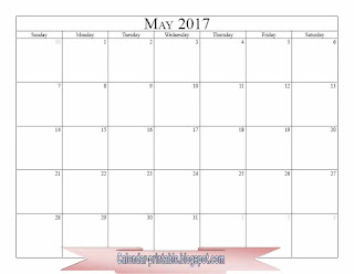 Free Printable Calendar May 2017