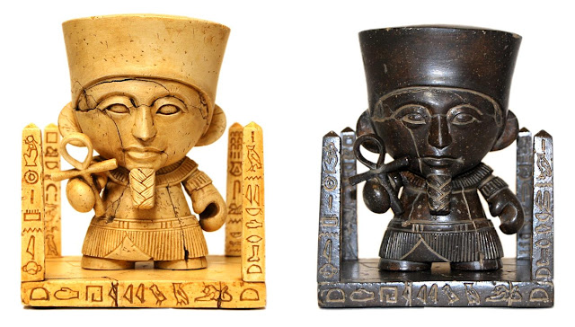 Amun-ny Ra Custom Mini Munny Resin Figure and Variant Colorway by Kevin Gosselin