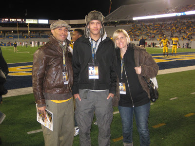 Adrick Ceaser, Derek Kief, Kelly Kief unofficial visit to WVU game