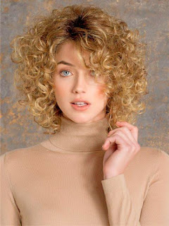 short curly hair oval face