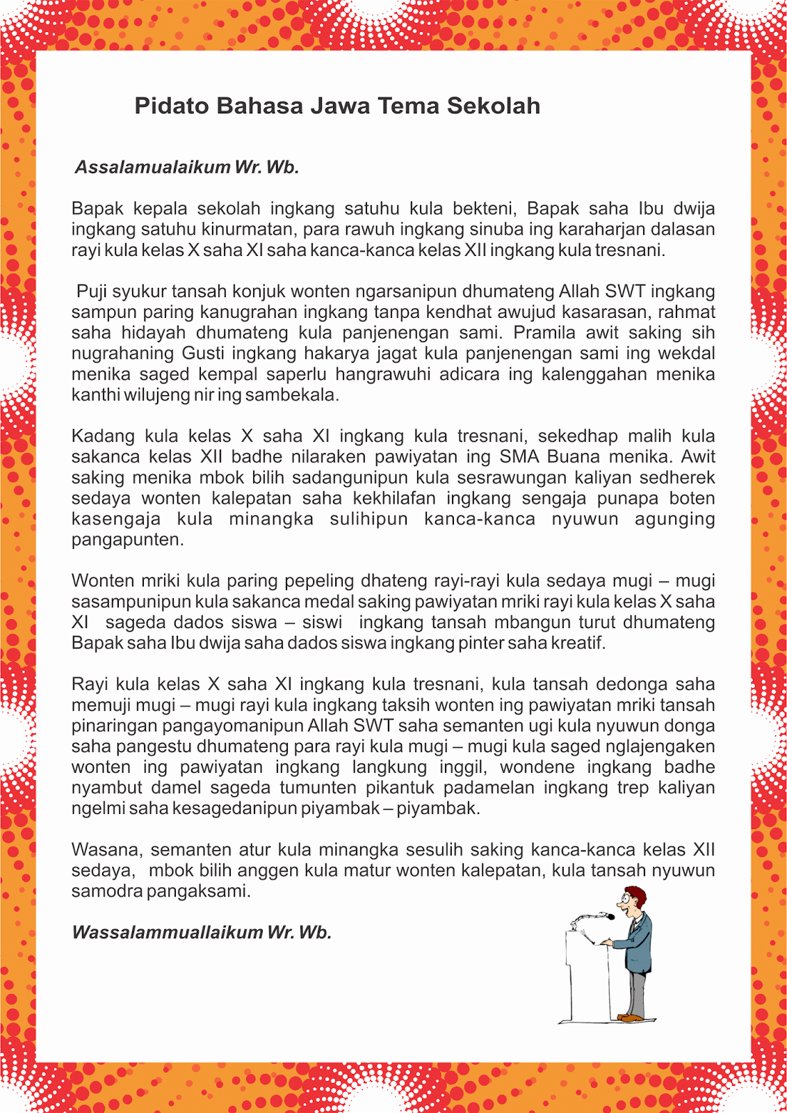 Contoh Pidato Bahasa Jawa Singkat - Keywordsfind.com