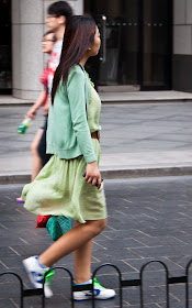 green, mint color, clothes, street style, street fashion, blog, photography, Beijing, asian street style, Non-editorial blog,
