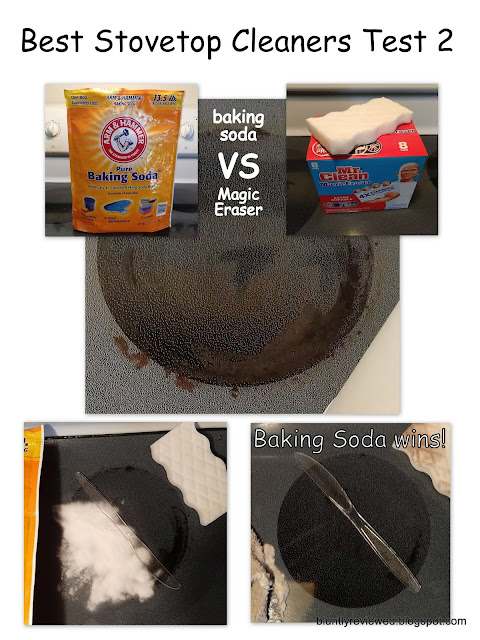 Baking soda is better than magic eraser at cleaning stovetop.