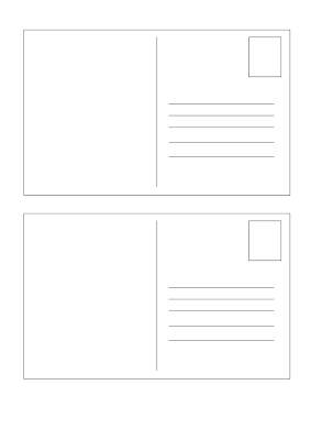 Postcard Template Design 