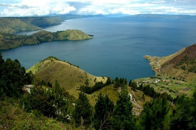 beautifully of toba lake north sumatera Island