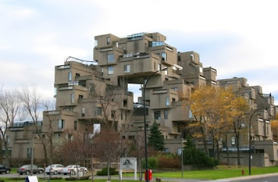 Elegant style Habitat 67 residential complex