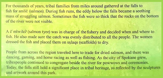 Sign explaining salmon fishing