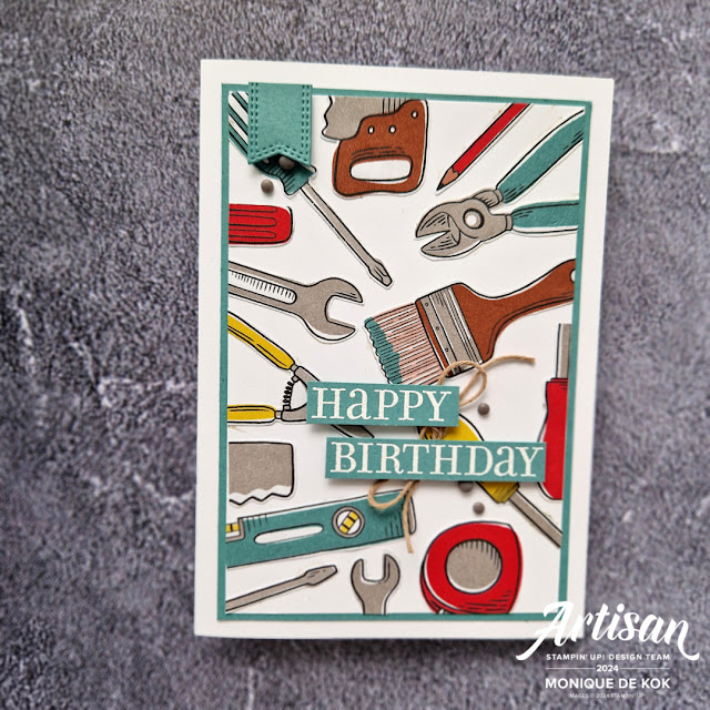 Stampin met Monique, Trusty Toolbox, stempelset, dies, designpapier, clean & Simpel, eenvoudig, zelfgemaakt, kaart, Stampin' Up!