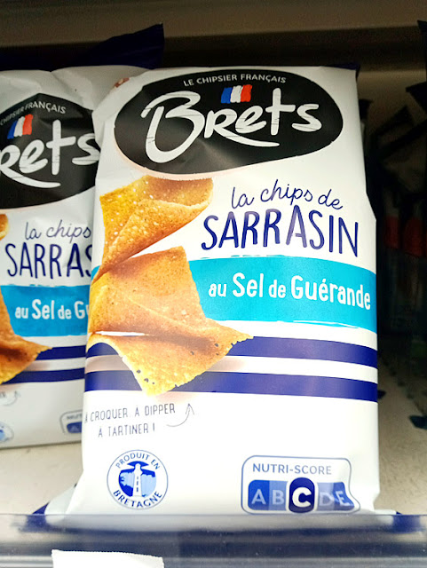 Buckwheat crisps in a French supermarket. Photo by Loire Valley Time Travel.
