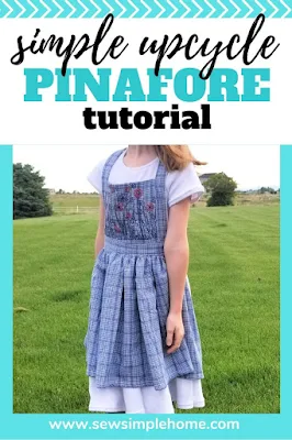 Sew your own simple pinafore pattern with this step by step tutorial and simple photos to follow.