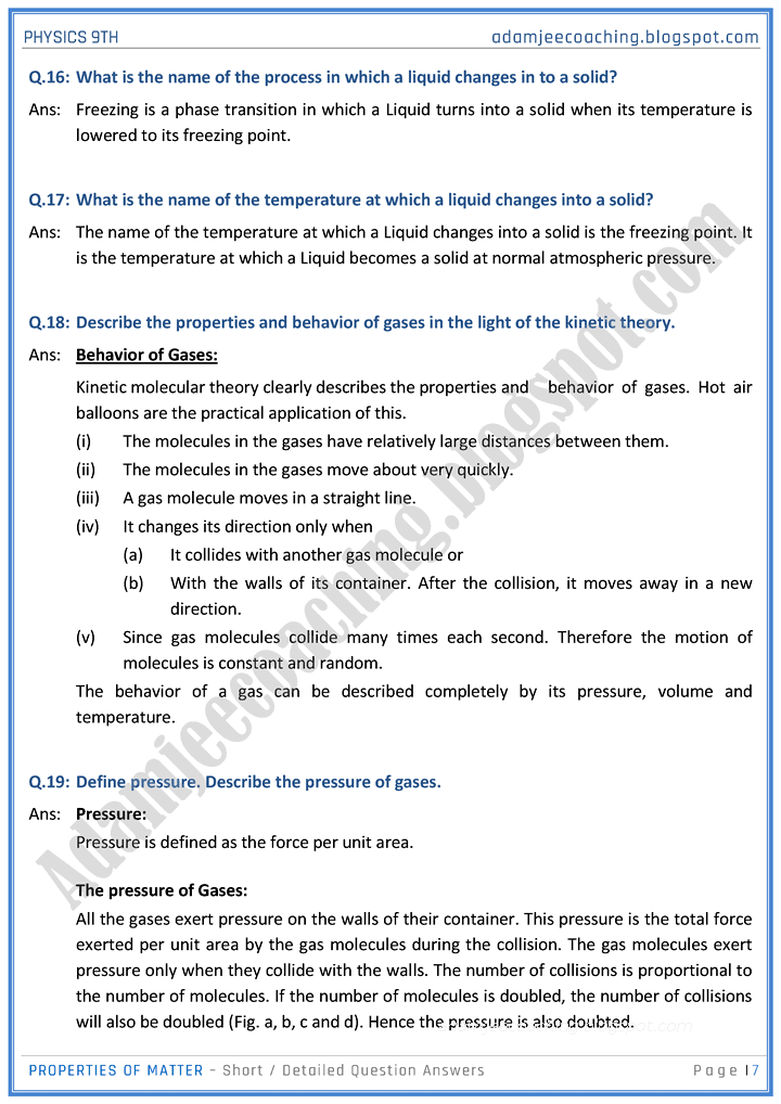 properties-of-matter-short-and-detailed-question-answers-physics-9th