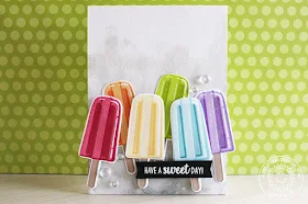 Sunny Studio Stamps: Perfect Popsicles Rainbow Popsicle Card and Video by Eloise Blue