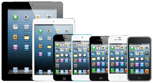 picture of iOS 6.1.3 compatible devices