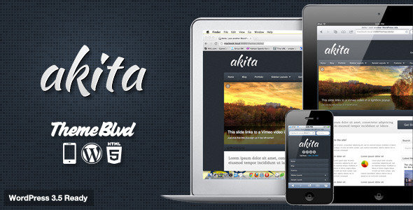 Akita Responsive WordPress Theme - Business Corporate