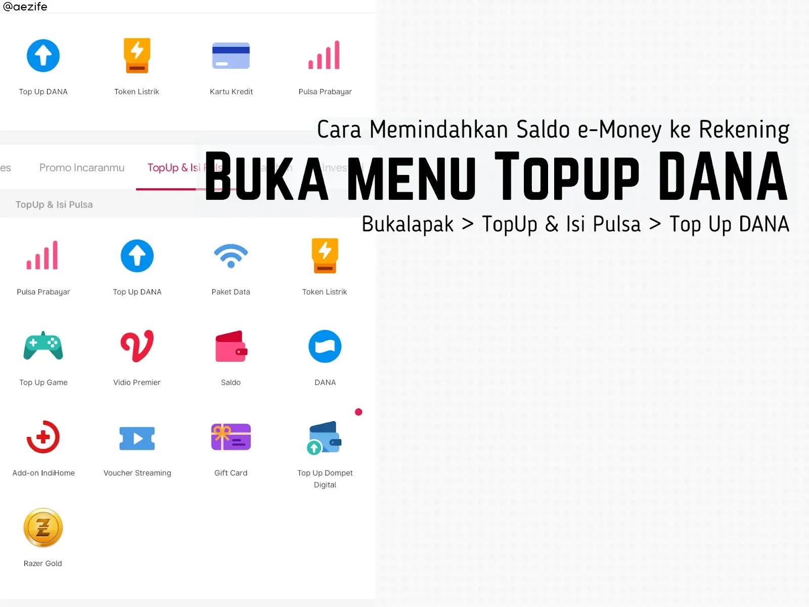 Cara Memindahkan Saldo e-Money ke Rekening by @aezife