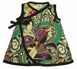 Punk / Rockabilly Zen Charmer  Baby or Toddler Dress by Baby Rebellion