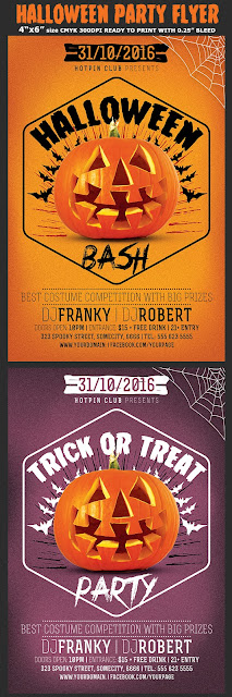 Halloween Bash Party flyer Template