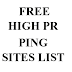 Free Top High PR Ping Service Site List 