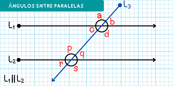 Ángulos generados entre paralelas y una transversal