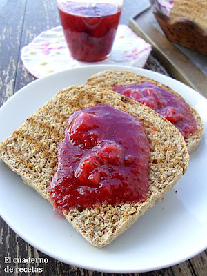 Mermelada de Fresas en Microondas{Apta para Diabéticos}