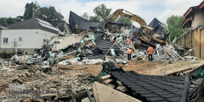 FCTA demolishes multimillion naira duplex built on unapproved land in Abuja