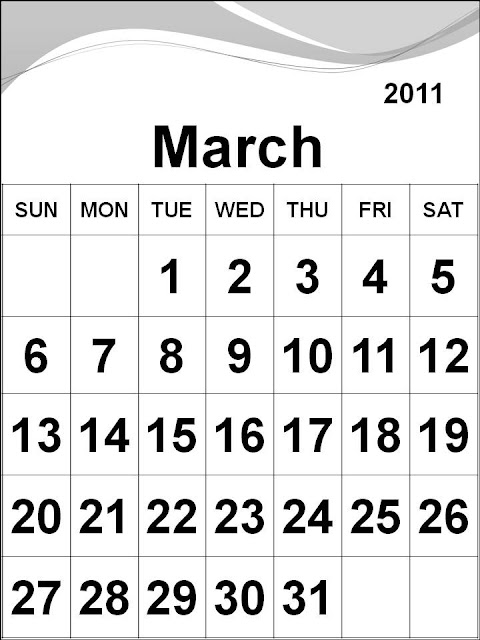 calendar 2011 template. 2011 daily calendar template.