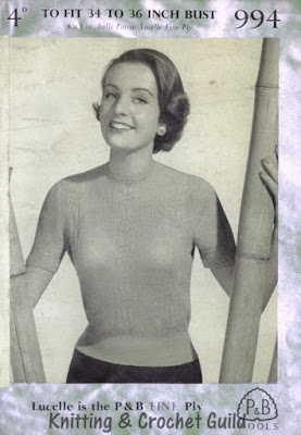 1950s vintage knitting pattern