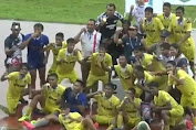 Tim Sepakbola Kota Bima di Porprov XI NTB 2023 Berhasil Pertahankan Medali Emas Lewat Adu Pinalti 