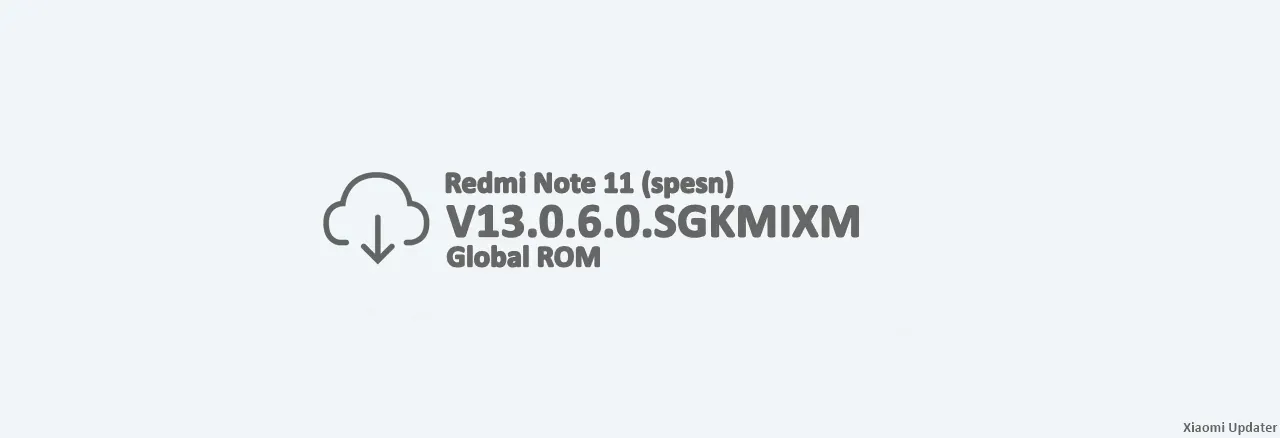 Redmi Note 11 NFC (spesn) V13.0.6.0.SGKMIXM Global ROM