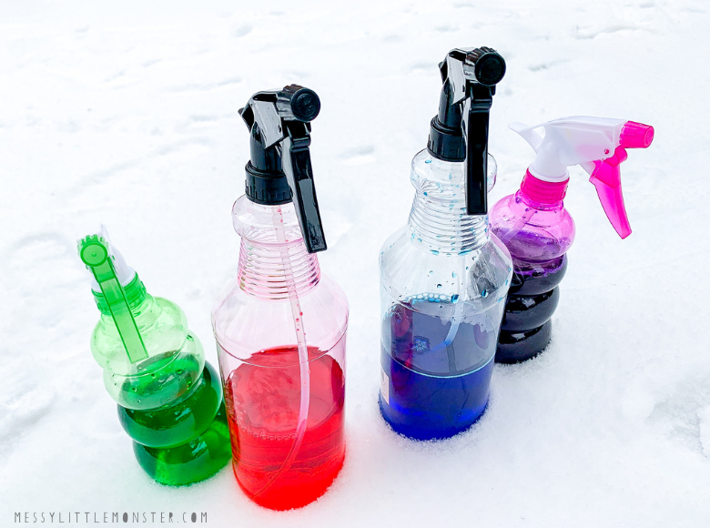 Snow paint recipe - snow spray paint