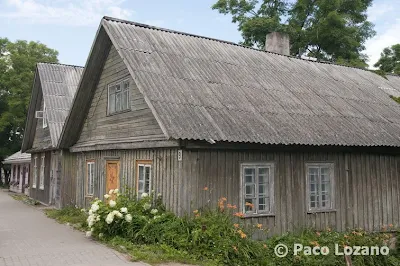 Wooden houses in Trakai