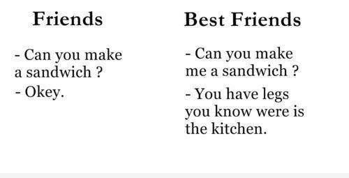 FRIEND VS. BEST FRIEND