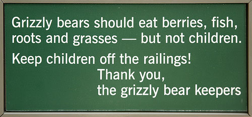 funny zoo signs