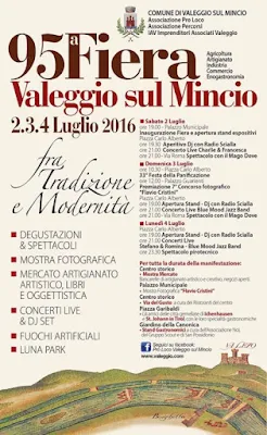 Fiera di Valeggio sul Mincio 2-3-4 luglio Valeggio sul Mincio 2016