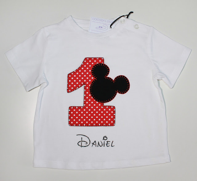 camiseta de primer cumpleaños mickey mouse