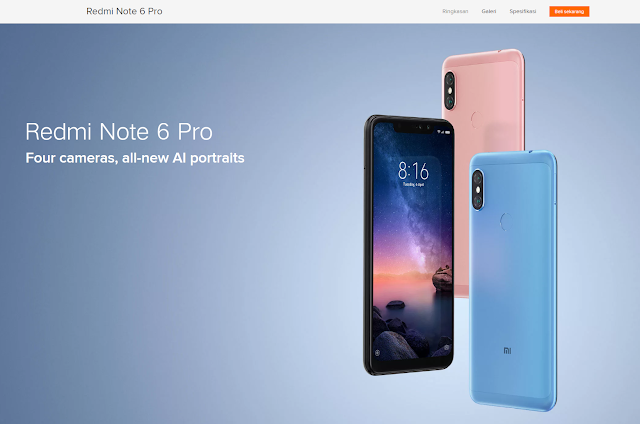 Xiaomi Redmi Note 6 Pro (www.mi.co.id)