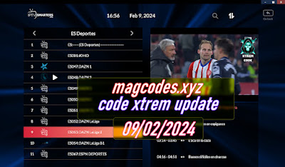 Codes Xtream Iptv