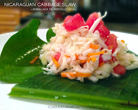 Cabbage Slaw Repollo Nicaraguan Food tomatoes carrots