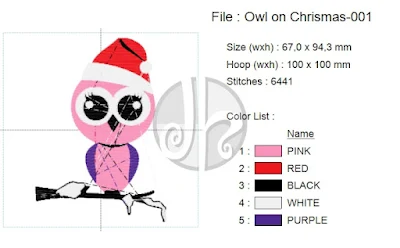 owl on christmas 001 data properties