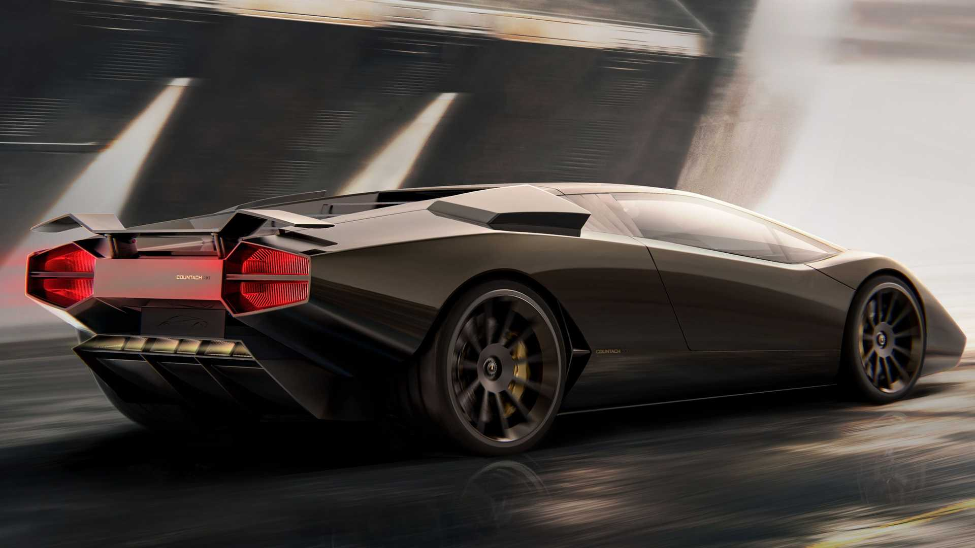 This is how the modern Lamborghini Countach looks like