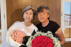 George Lam (林子祥 Lín zǐ xiáng) and Sally Yeh (葉蒨文 Yè qiàn wén) mark 26th wedding anniversary, posted on Monday, 25 July 2022