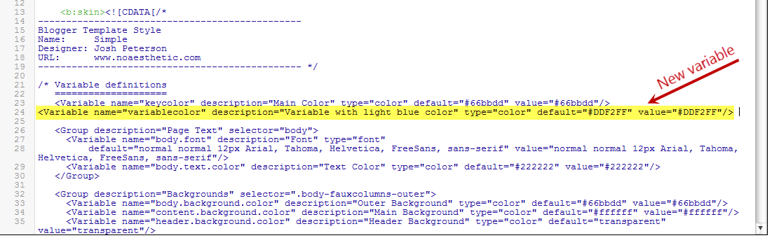  nosotros are going larn most the CSS Variable Definitions for Colors in addition to Fonts that could move  How to add together custom Variable definitions to Blogger 