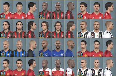 PES 2019 Classic Facepack Remastered by Stels ( 12 Faces )