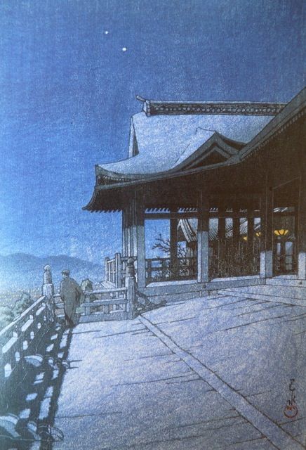 近代浮世絵画家、川瀬巴水の美しい浮世絵作品9つ【art】　京都清水寺