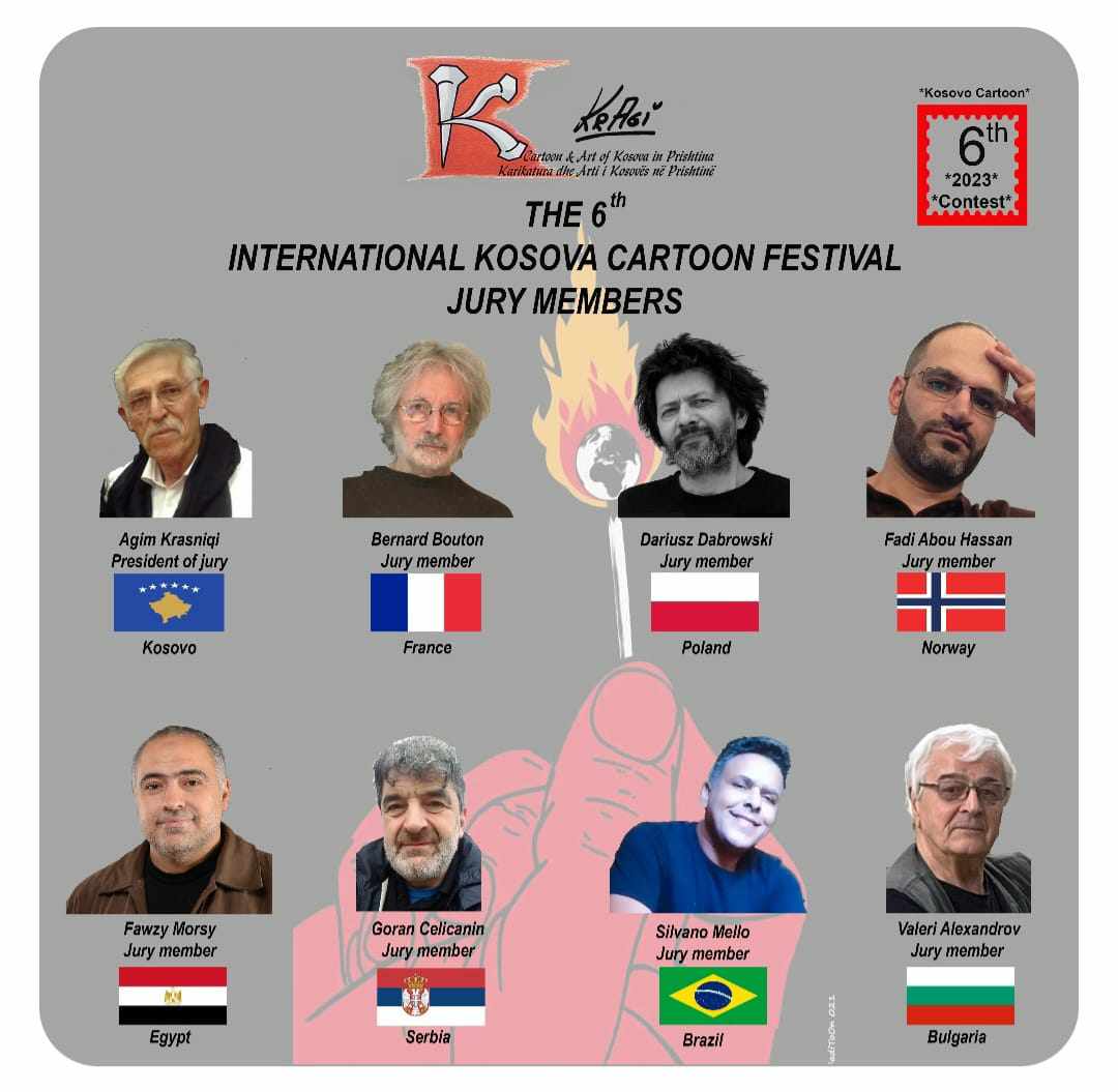 Jury of the 6th International Kosovo Cartoon Festival 2023