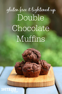 Healthy Gluten Free Double Chocolate Muffins Recipe