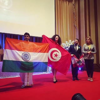 Sabrine Jartouh AYIMUN 2018 Bangkok Tunisian flag