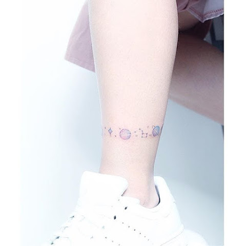 Tiny Space Tattoos by Mini Lau